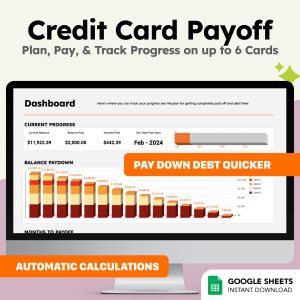 Ultimate Credit Card Payoff Google Sheets Template
