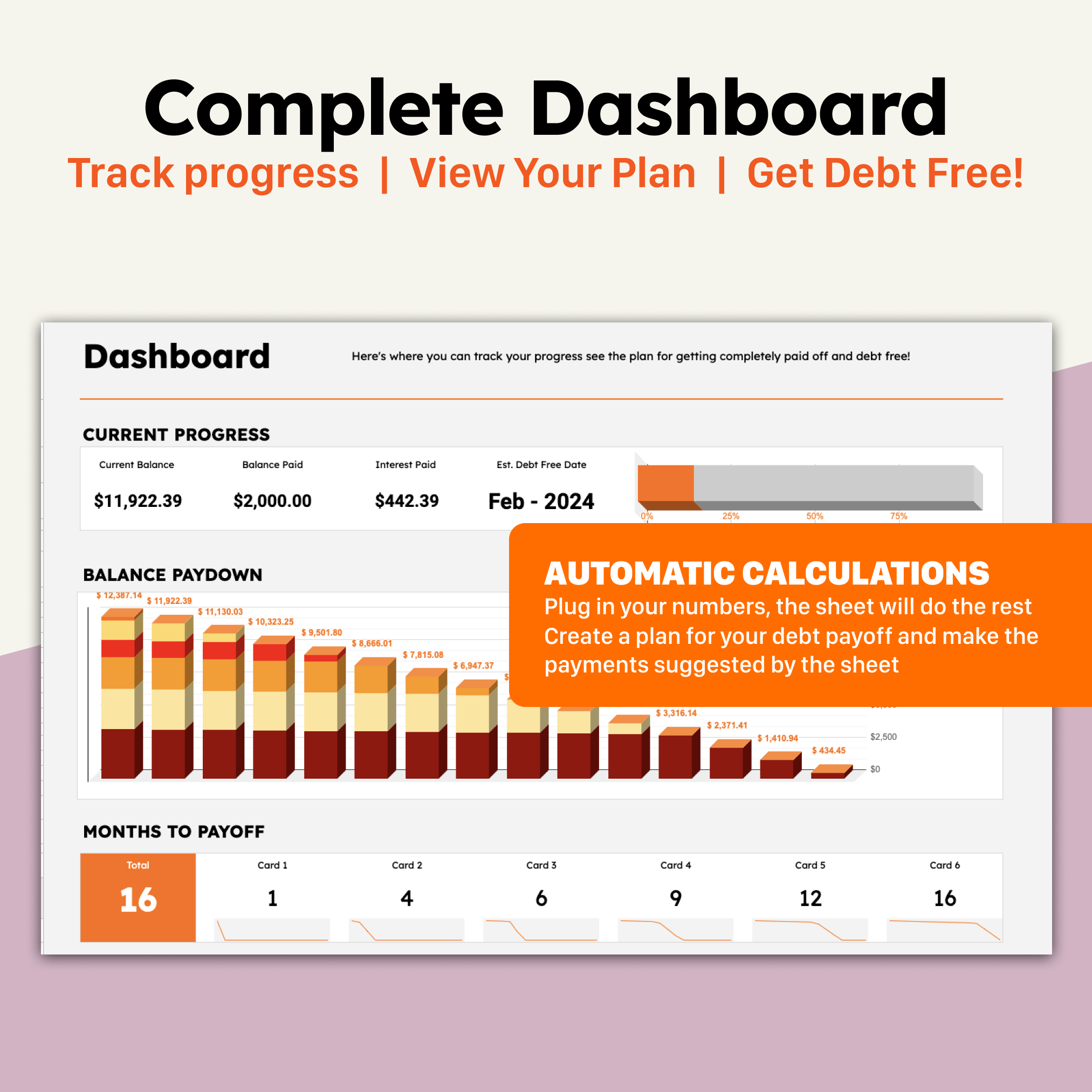 Ultimate Credit Card Payoff Google Sheets Template - Image 4