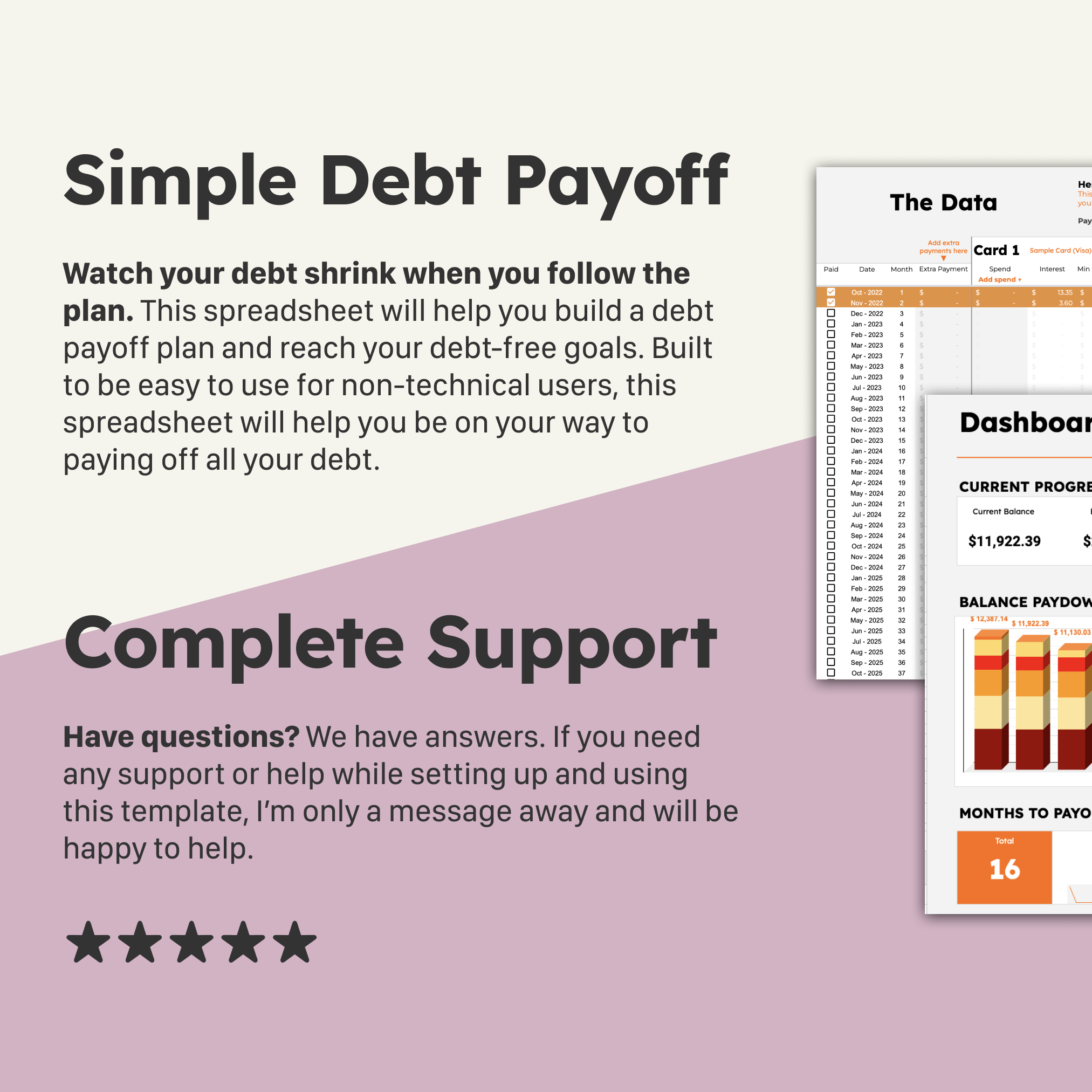 Ultimate Credit Card Payoff Google Sheets Template - Image 7